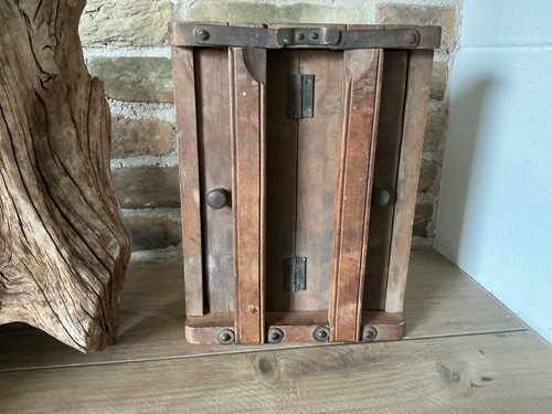 Antiker holz metall druck - holz,